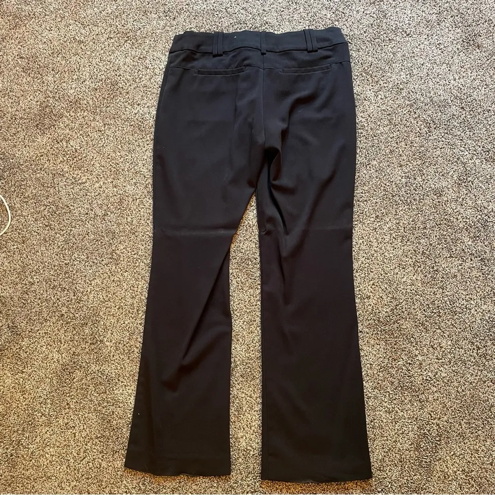 Maurices Black Slacks Work Office Dress Pants 3/4 Short - Image 5