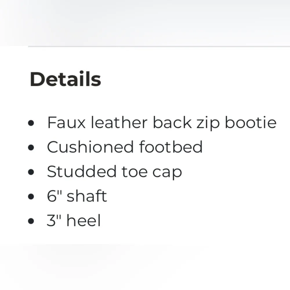 BEAST FASHION size 10 white 3” faux leather Weslee heeled ankle boot zip up back - Image 12