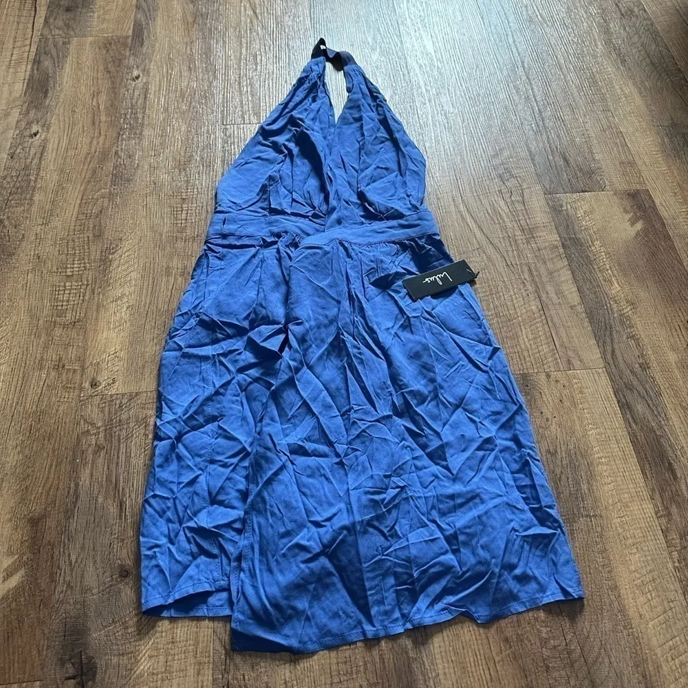 LULU’S Positivity Perfect Periwinkle Blue Wrap Dress - Image 3