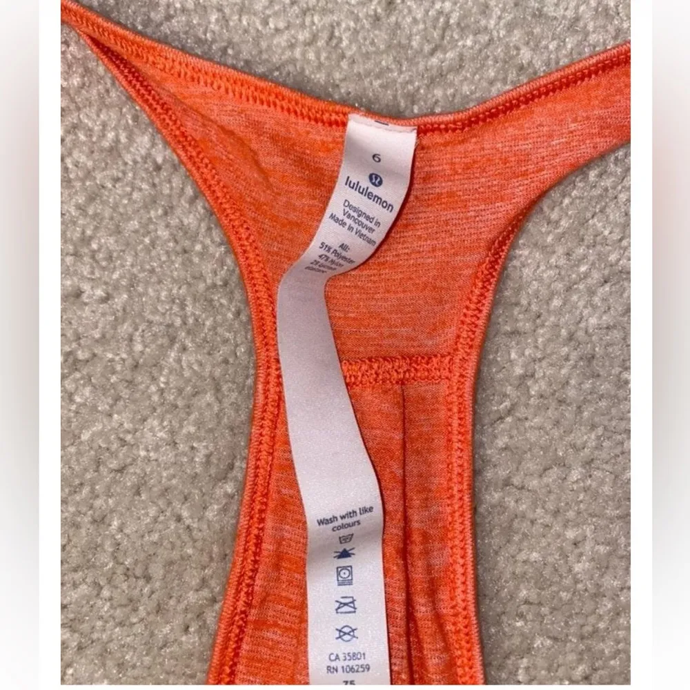 Lululemon Orange  Tank - Image 3