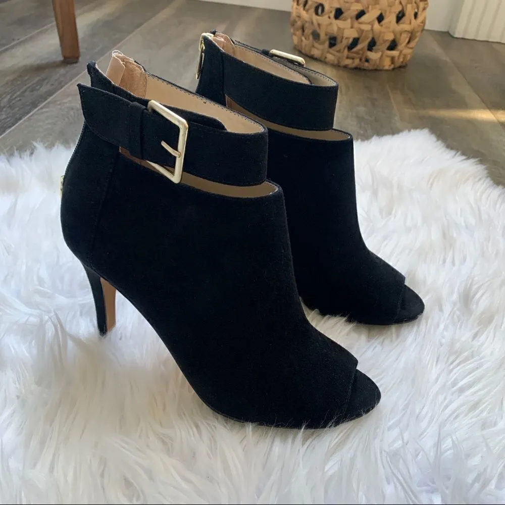 Adrienne Vittadini AV-Gail Stiletto Ankle Boots Black Heeled Booties Size 8 - Image 2