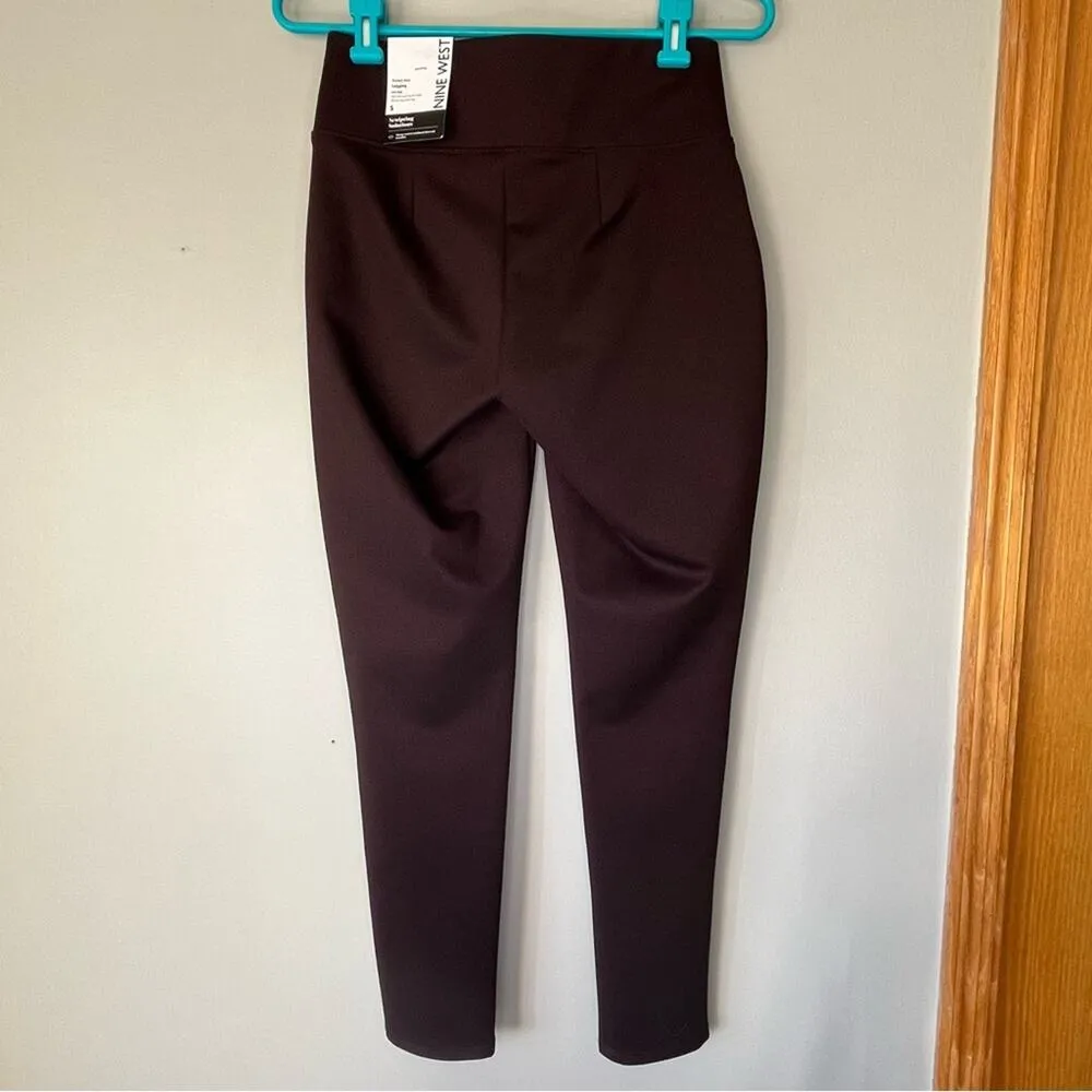 NWT! Nine West Leggings Plum Size Small - Image 2