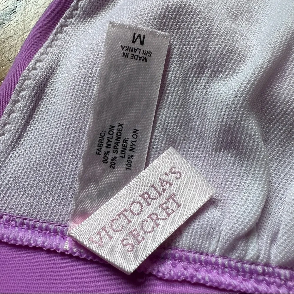 Victoria’s Secret Lavender Halter Top Bikini Belted Bottom Sz M - Image 10