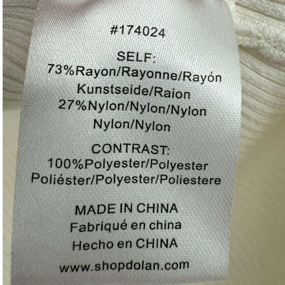 Anthropologie Dolan Sheer Sleeve Appliqué Sweater Top Cream Floral VNeck Size XS - Image 13