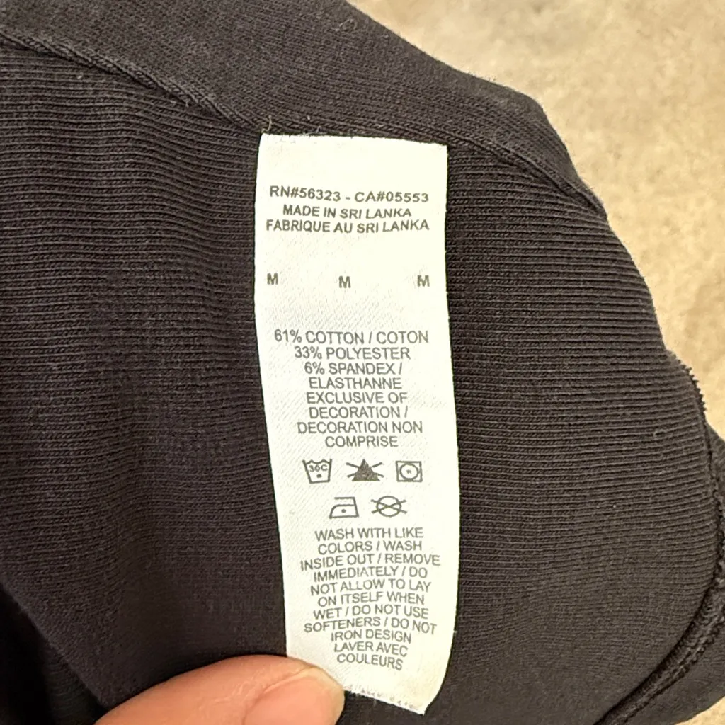 Nike Black Single Clip Shoulder Logo Crop Top Size M - Image 4