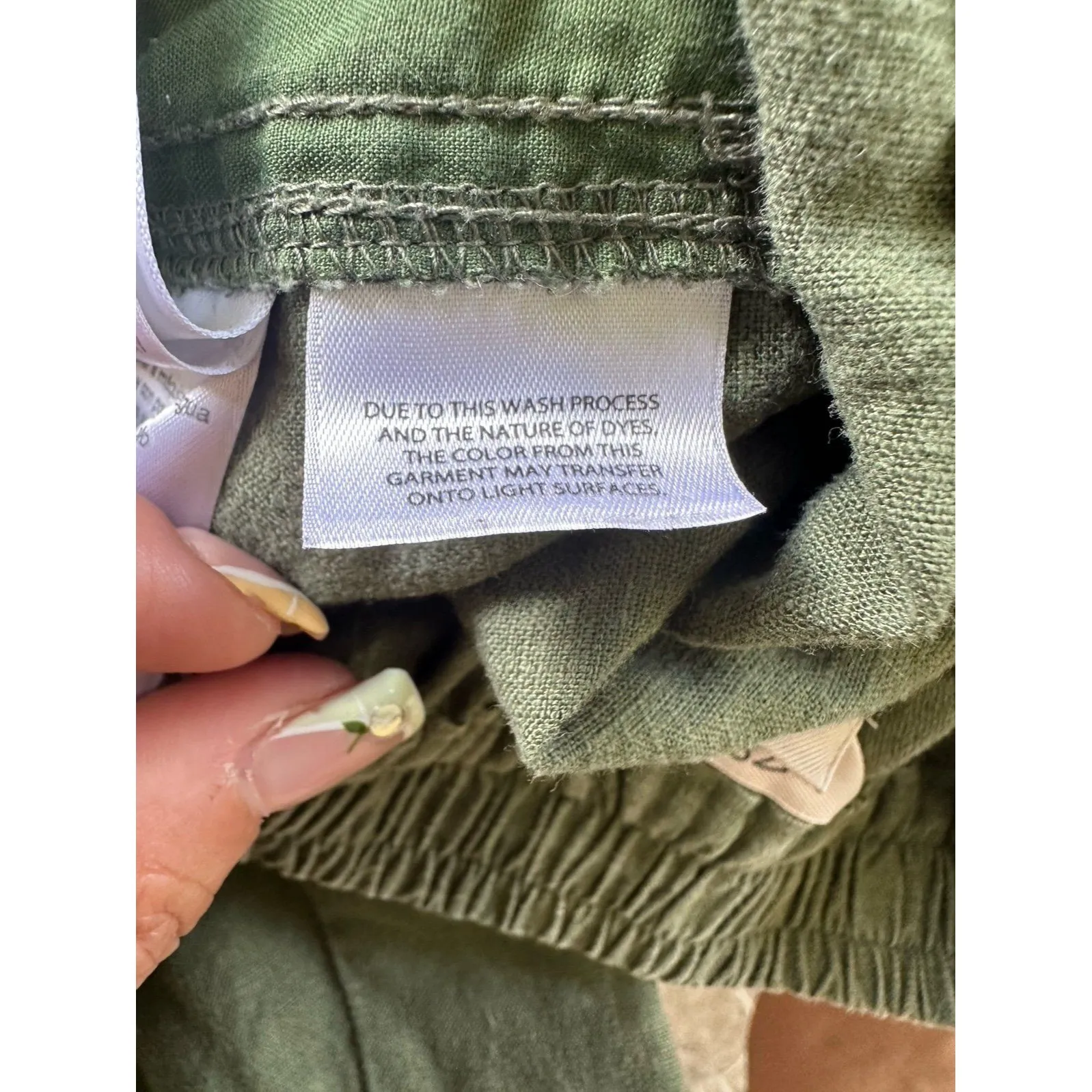 J. Crew Women's Essential Linen Blend Tie Waist Seaside Pull On Crop Pants XS - Image 8