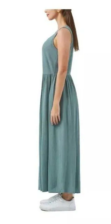 Frye Button Front Midi Dress Cottage Core Pockets Free Spirited Functional Sz M - Image 3