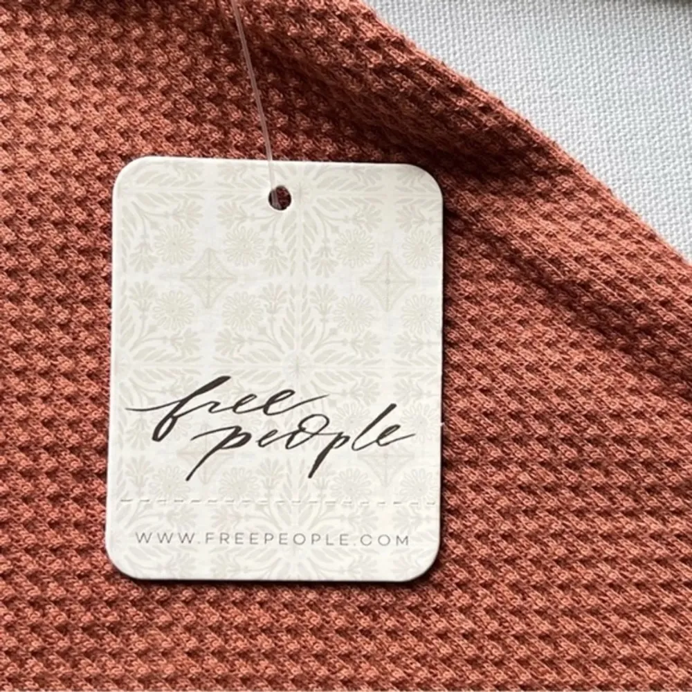 Free People Mikah Layering Cuff Size L Thermal Top Knitted Long Sleeves & Fitted - Image 5