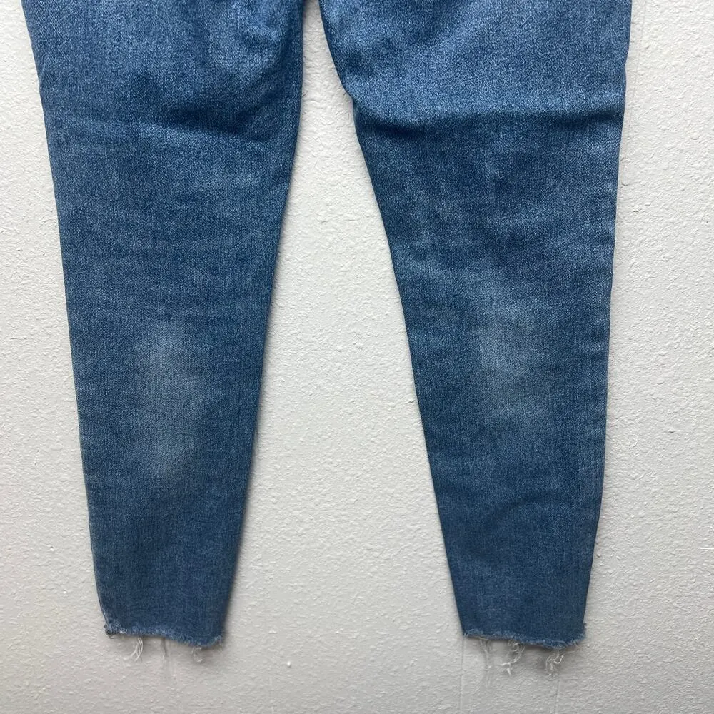 Monkey Ride Original Vintage Jeans High Rise Raw Hem Chic Feminine Size Size 32 - Image 7