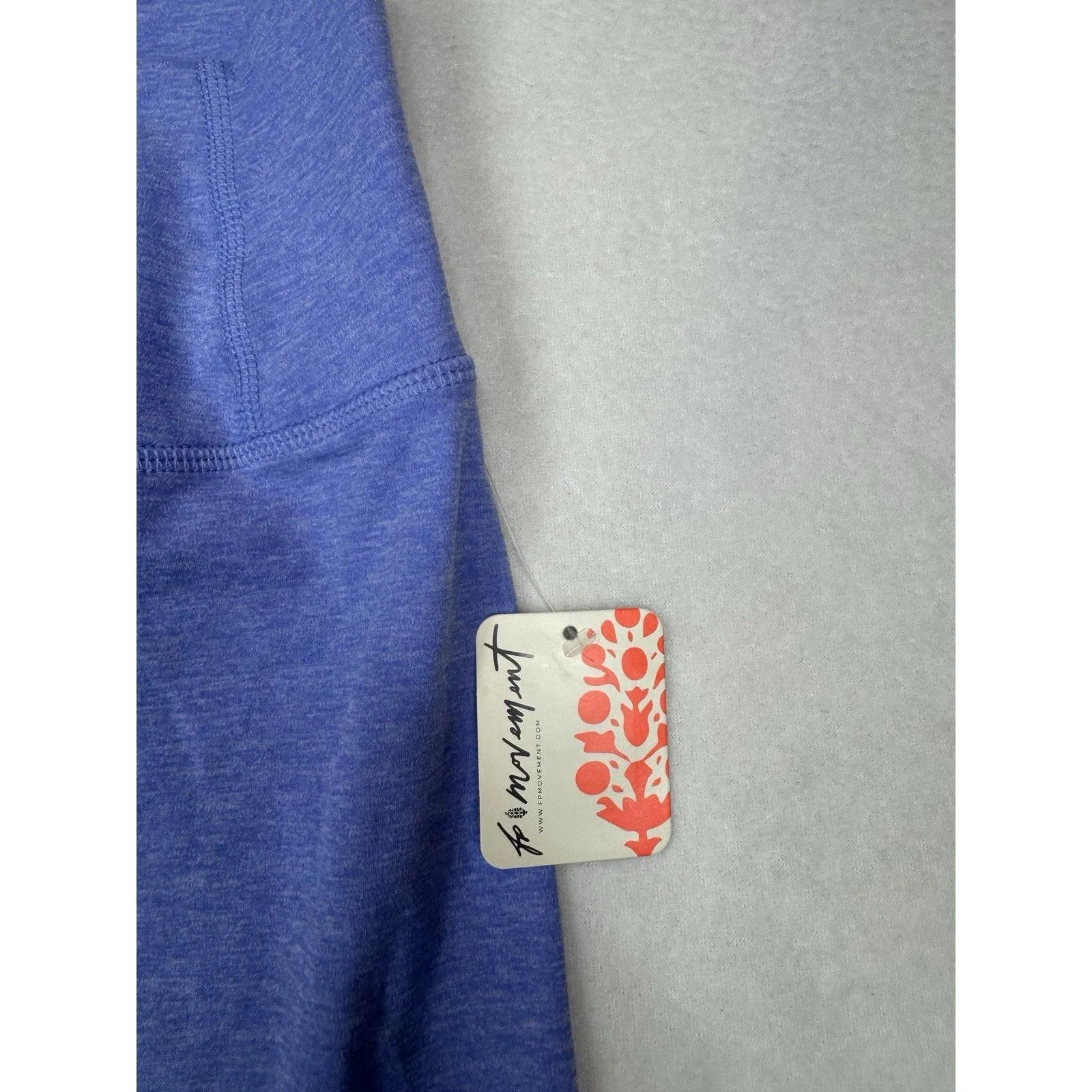 Free People Movement Women's Never Better Leggings Blueberry Heather Large NWT - Image 3