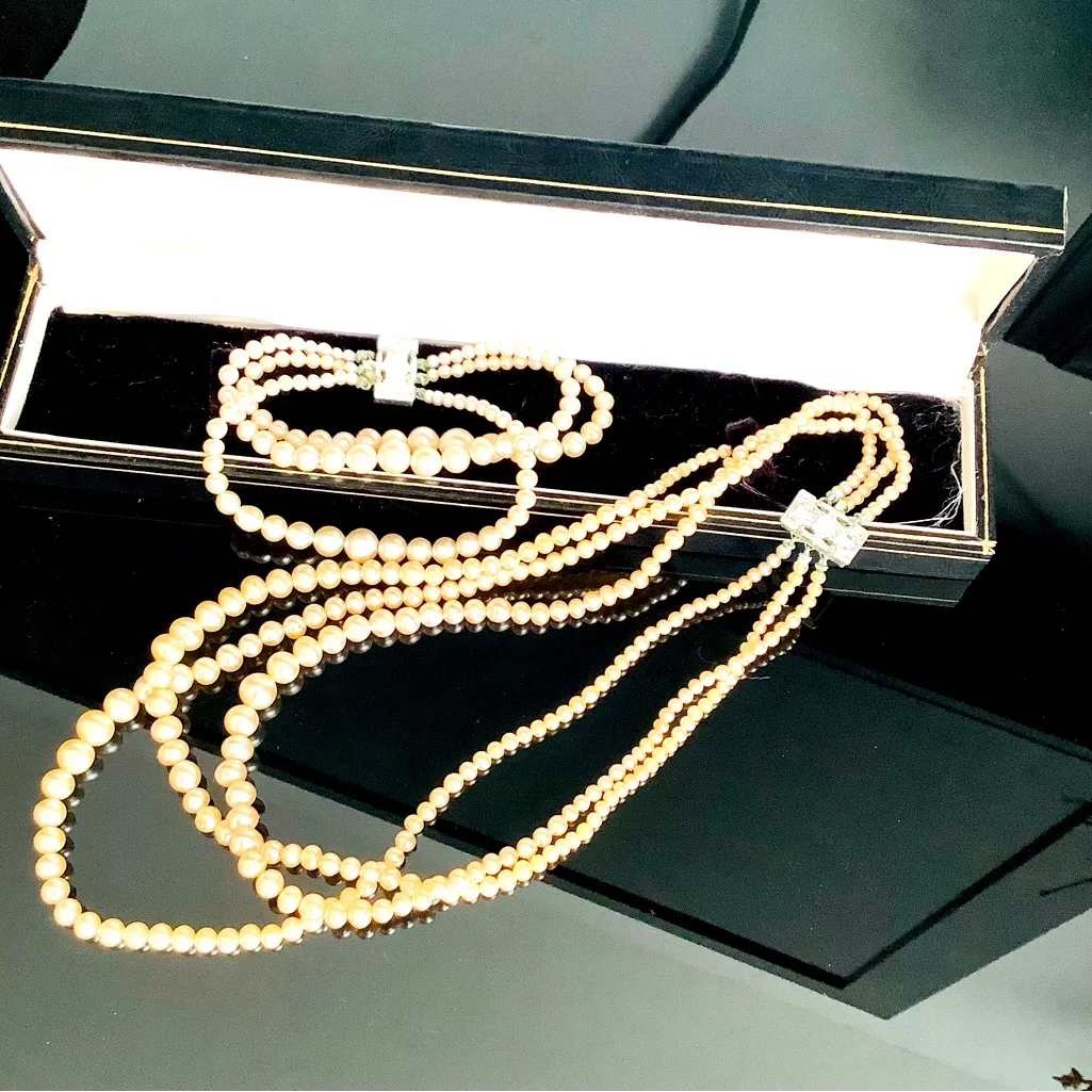 Pearl bead necklace and bracelet set 🌹🌹 - Image 5