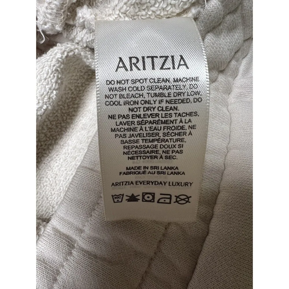 Aritzia Azure Skies Jogger Terry Sweatpants Bone Women’s Size Medium - Image 7