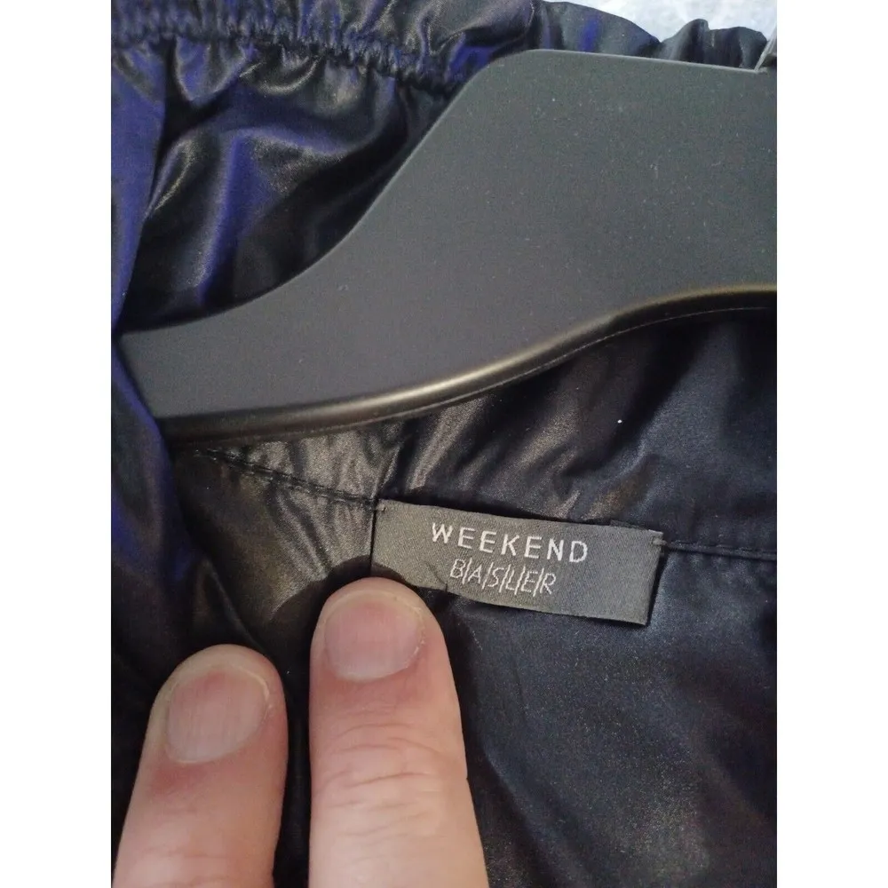 Weekend Basler womens medium black pink track jacket shoulder pads - Image 2