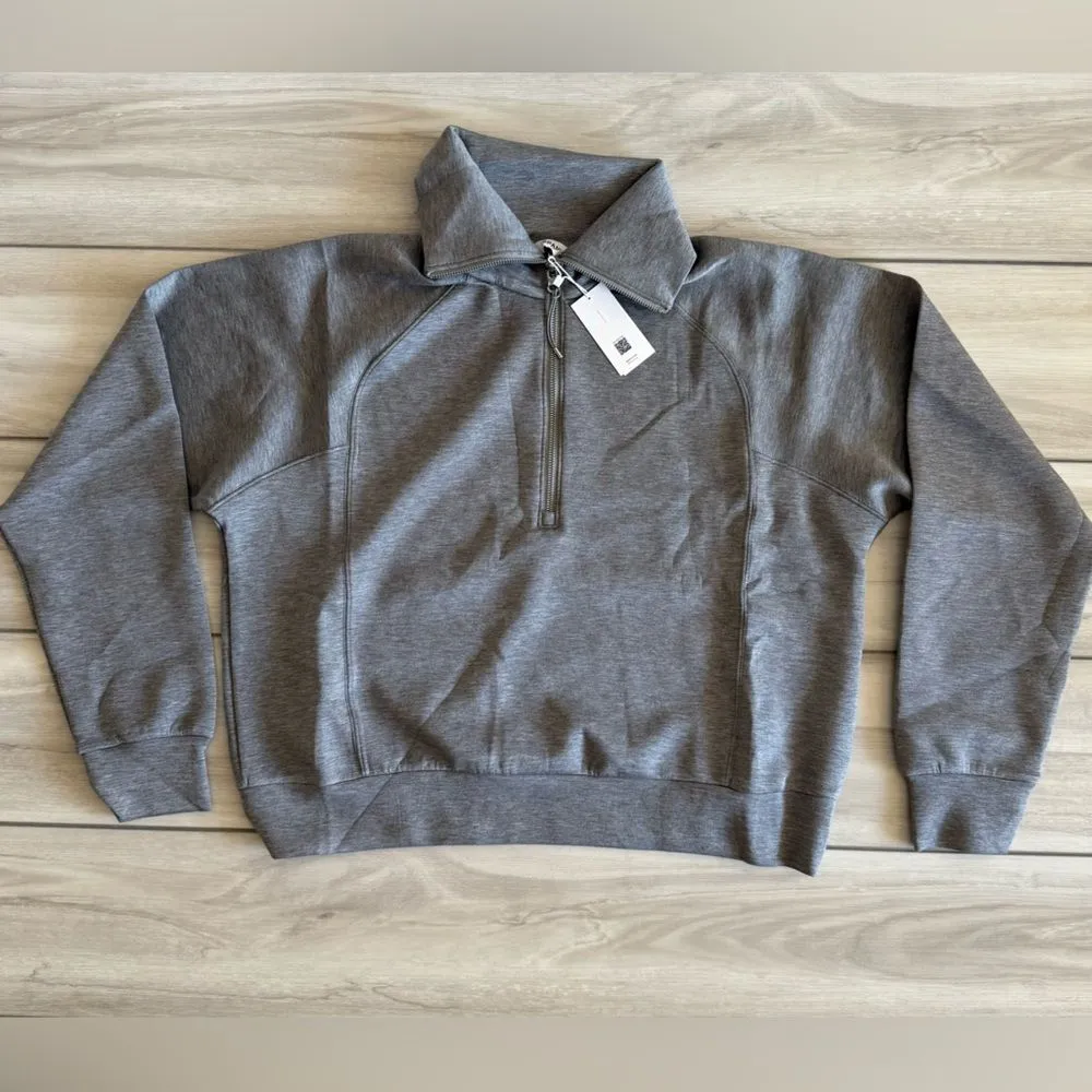 SPANX AirEssentials Half Zip Grey XL NWT IN PACKAGE - Image 4