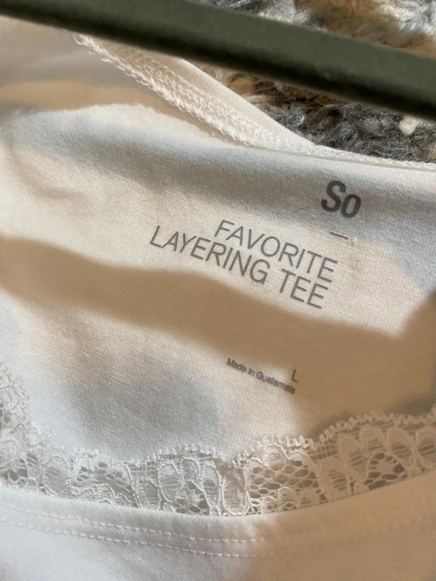 NWT Super Cute White Lace Tee - Image 2