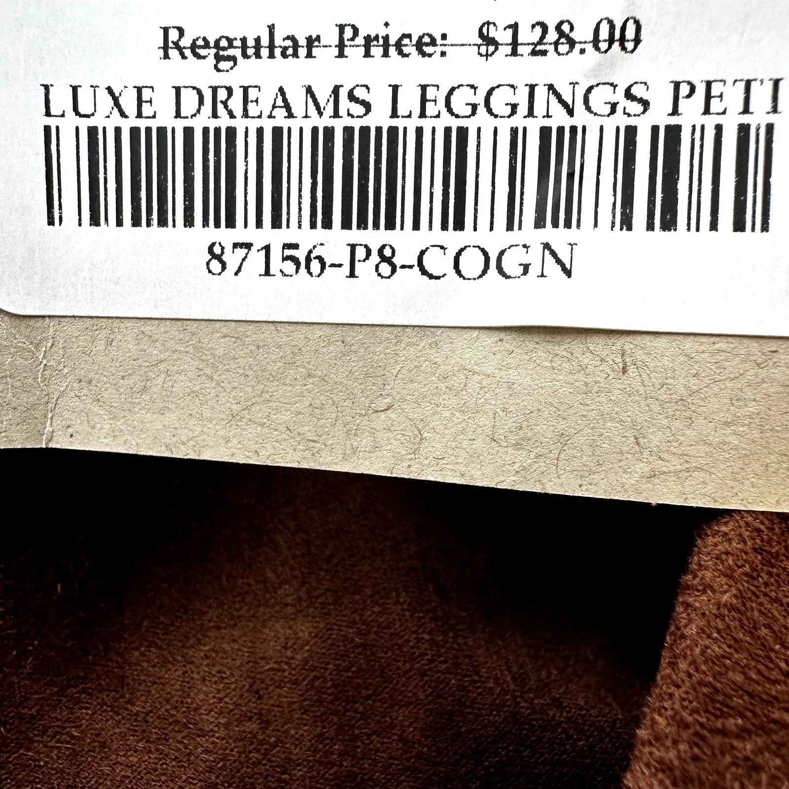 Sundance Luxe Dreams Leggings Faux Suede Leather Skinny Pocket Peti Brown 8P NWT - Image 5