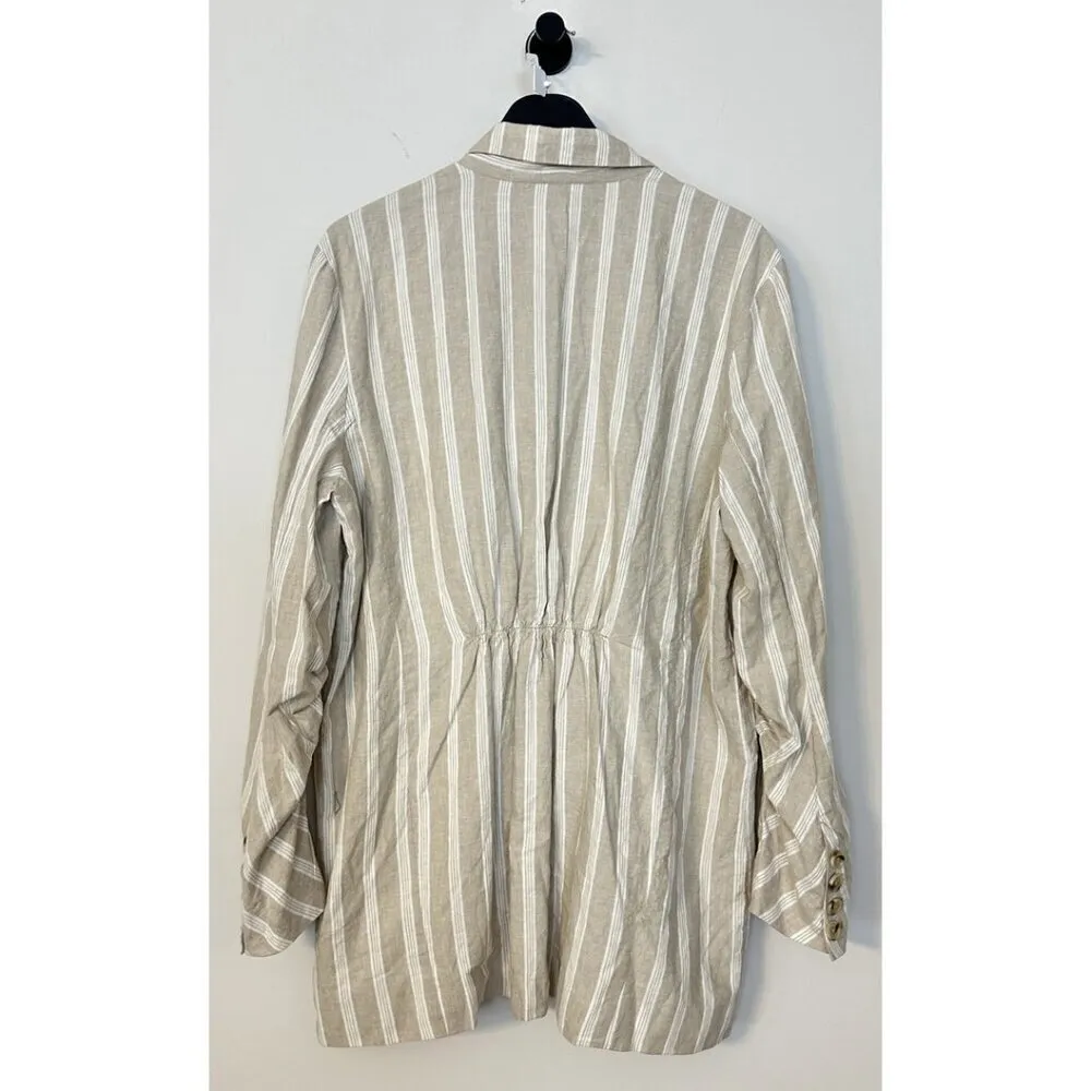 FREE PEOPLE Fern Blazer in Dusty Beige Size Medium - Image 10