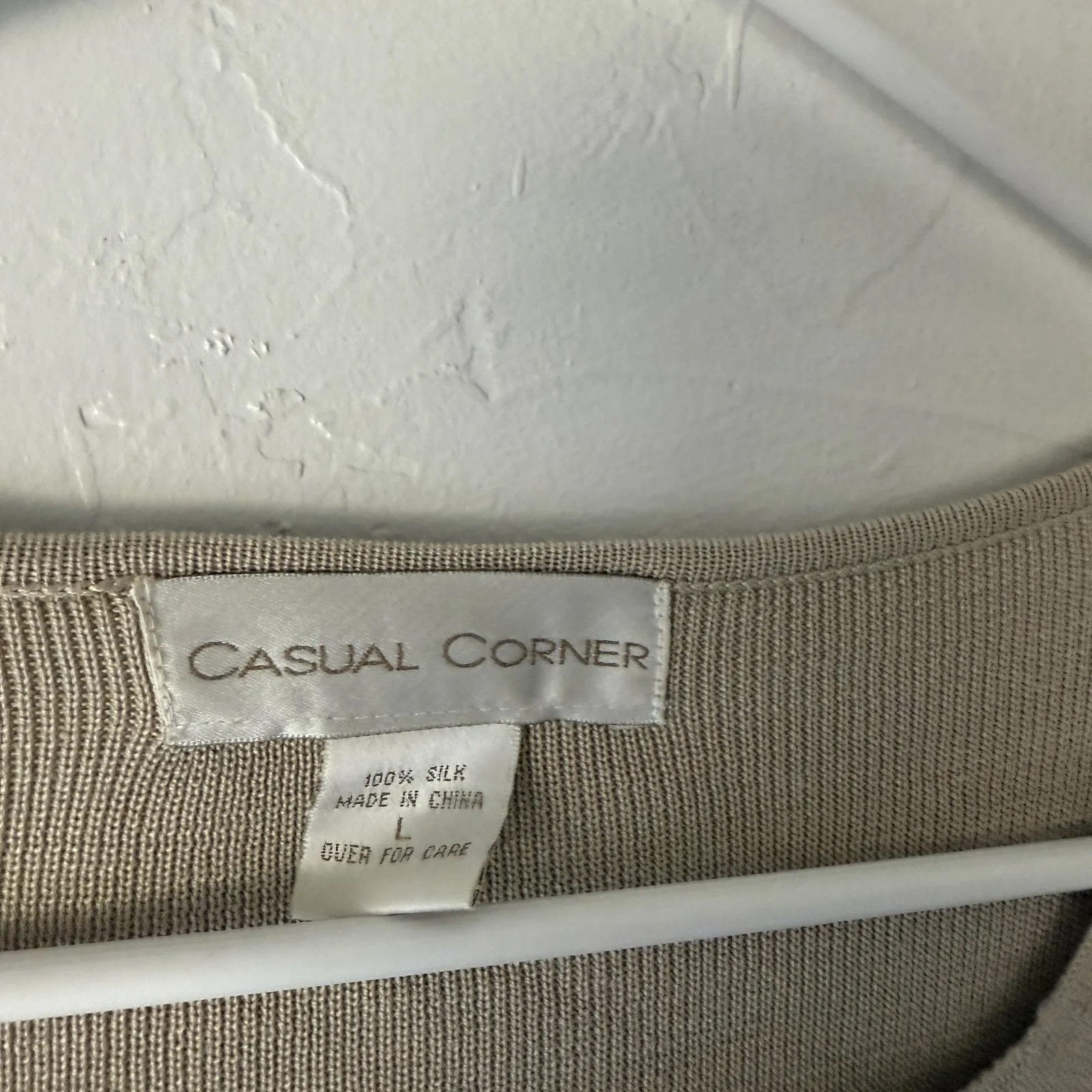 Casual Corner Sweater Vintage Y2k Large‎ Short Sleeve Silk Knit Cottage Top - Image 4