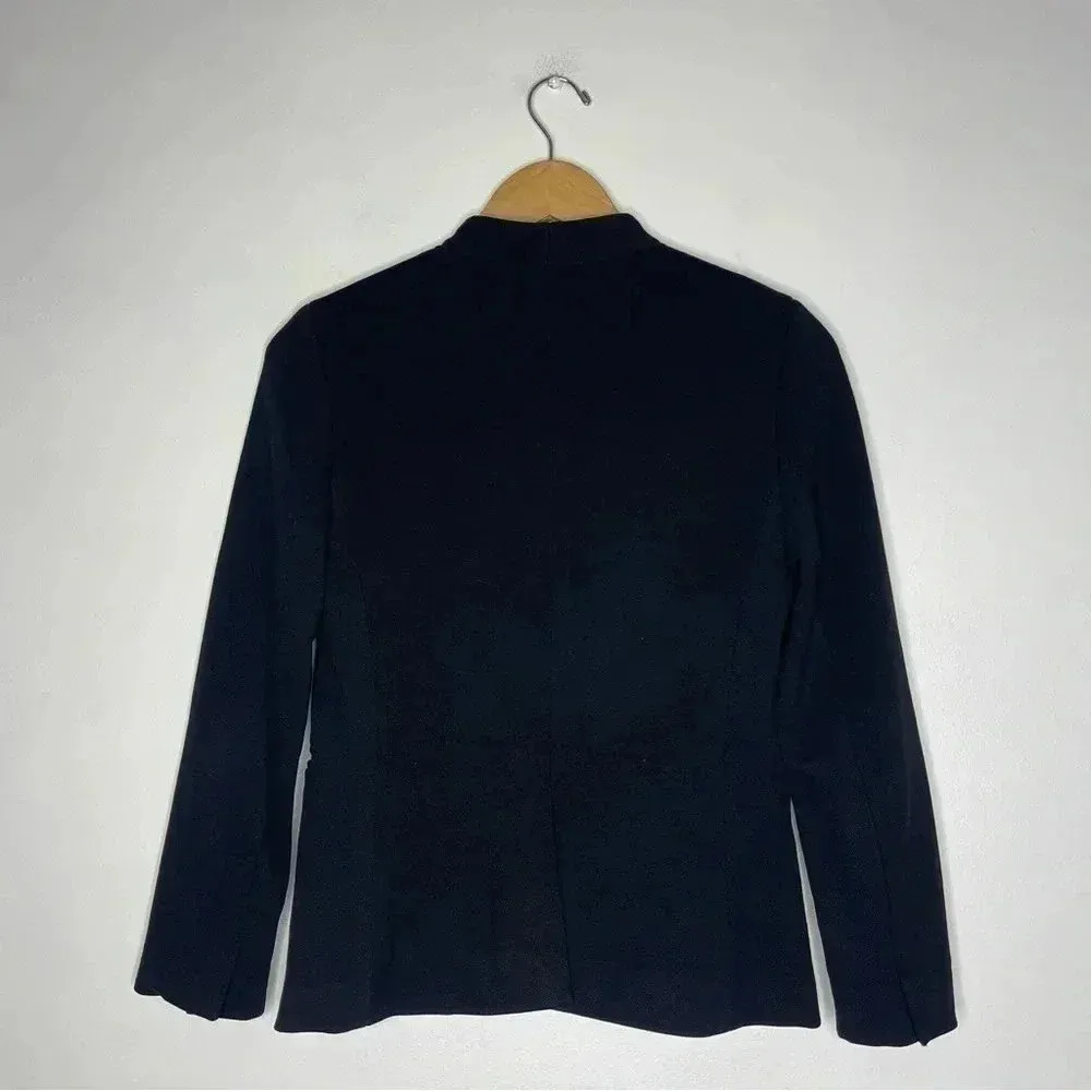 J.Crew  Going Out Black Open Blazer Career Jacket Size 2 - Image 4