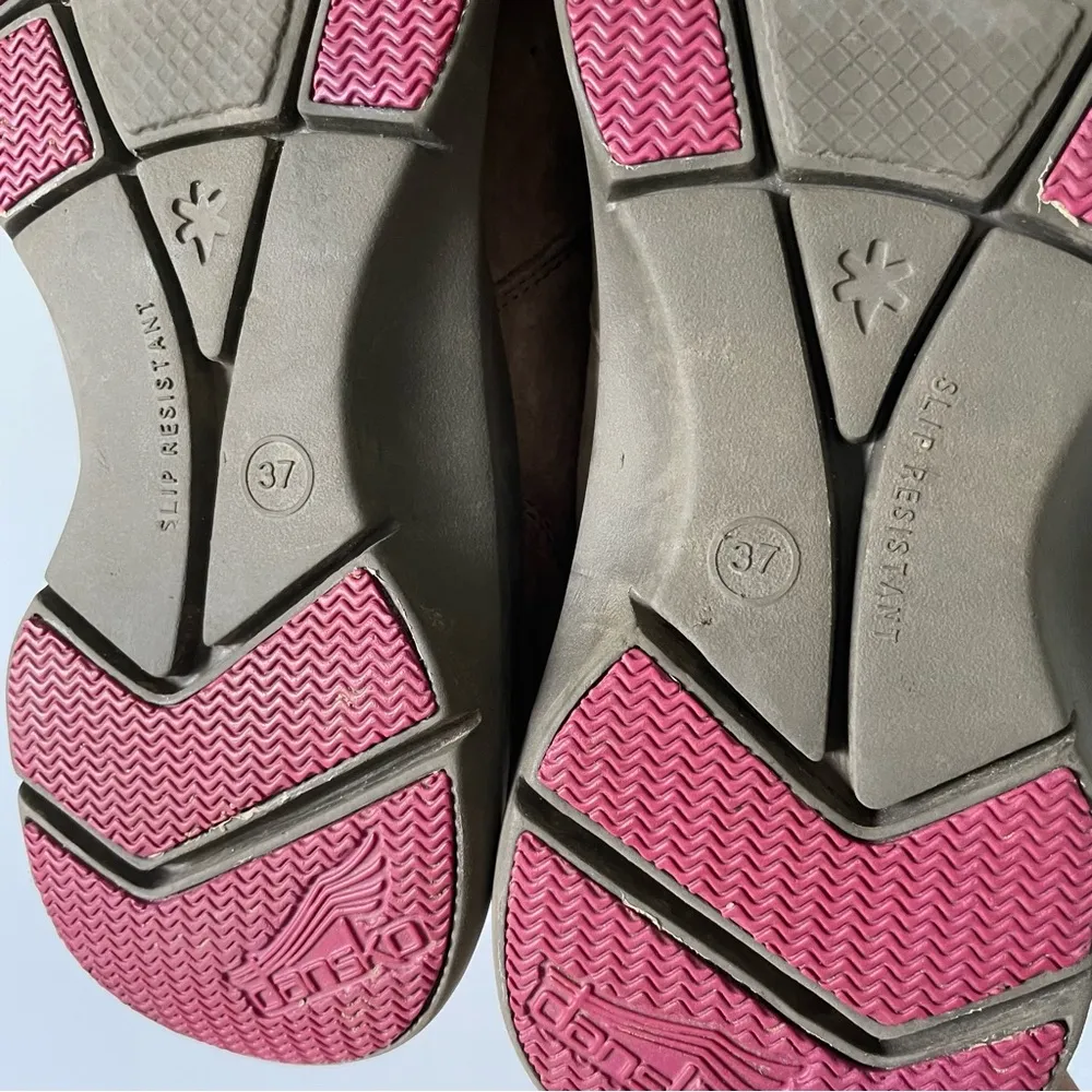 Dansko Elise Women's Taupe/Fuscia Shoes Size 37/US 6.5 - Image 11