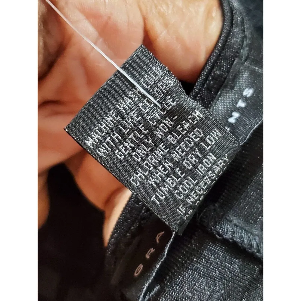 Grace Elements Women's Black Polyester Round Neck Long Sleeve Top Blouse Size 3X - Image 9