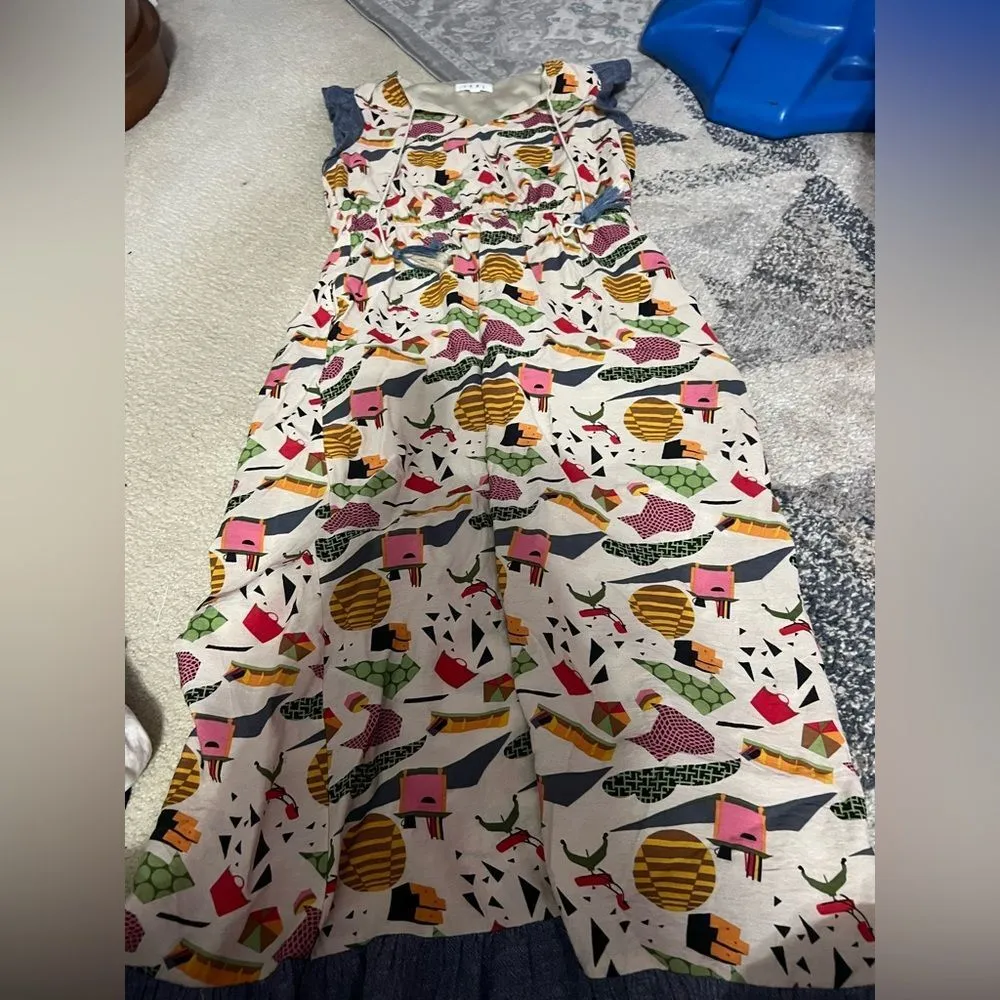 Thml medium graphic midi dress - Image 4