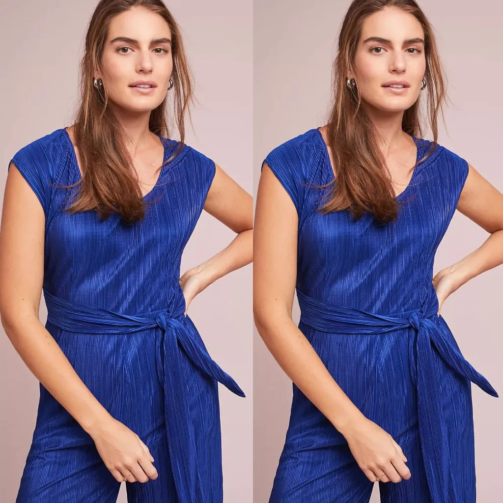 Anthropologie Maeve Sonata Jumpsuit in Blue Size 8 NWT $138 - Image 11
