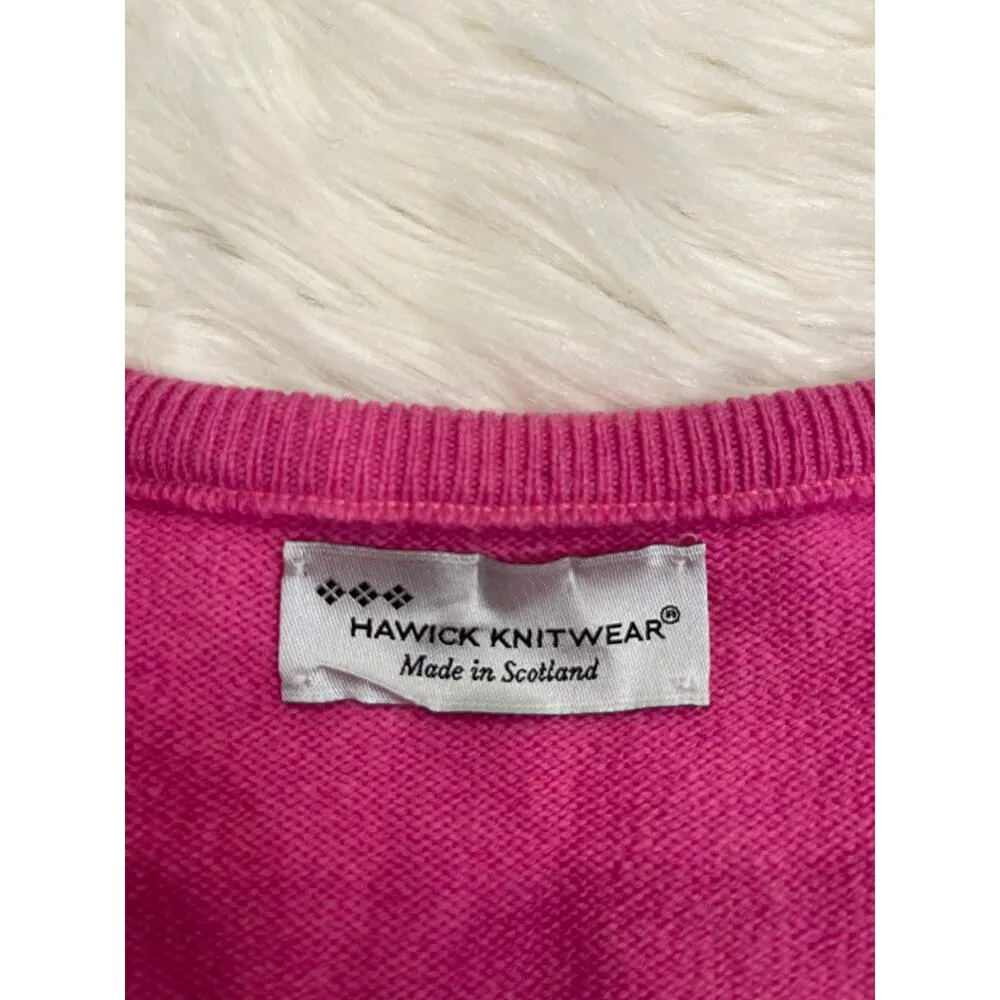 Hawick Knitwear Scotland 100% pure new wool V - Image 3