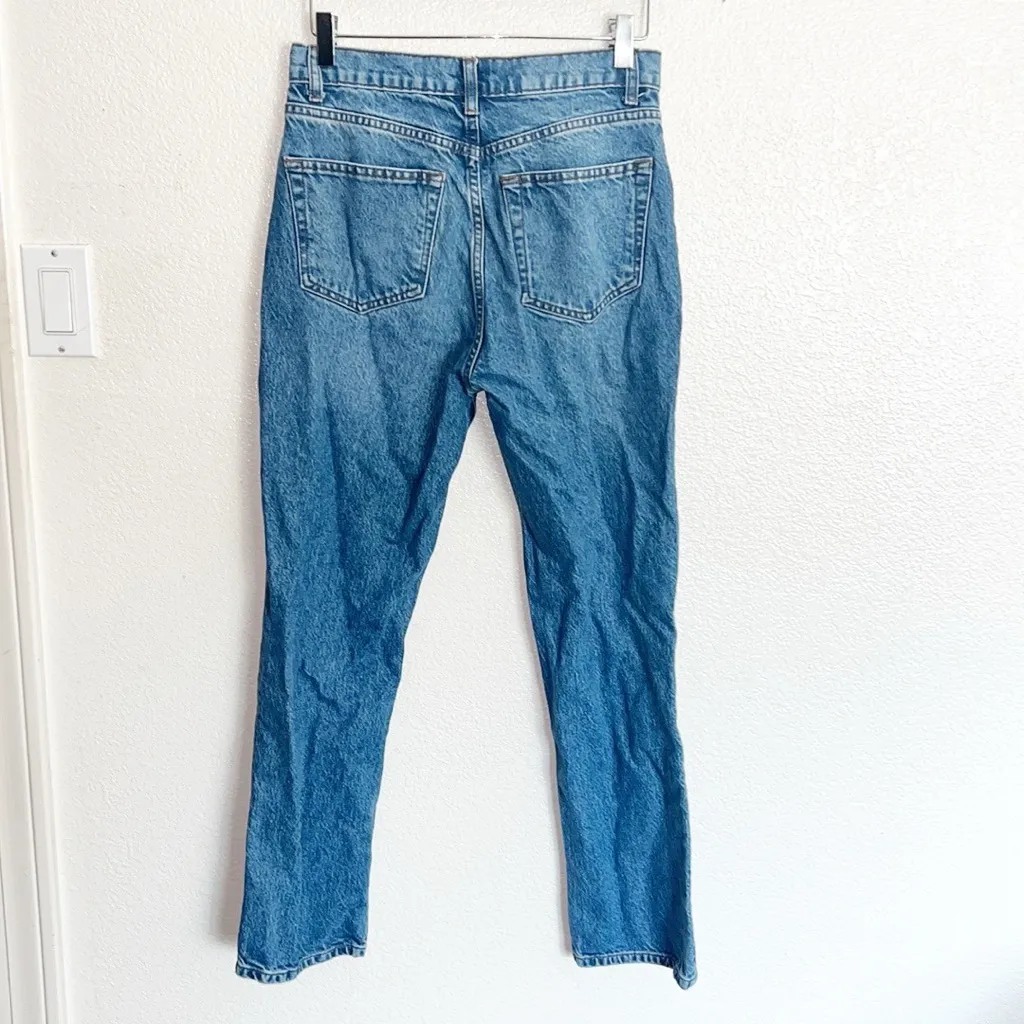 Reformation Cynthia High Rise Straight Leg Colorado Button Fly Jeans - Image 7