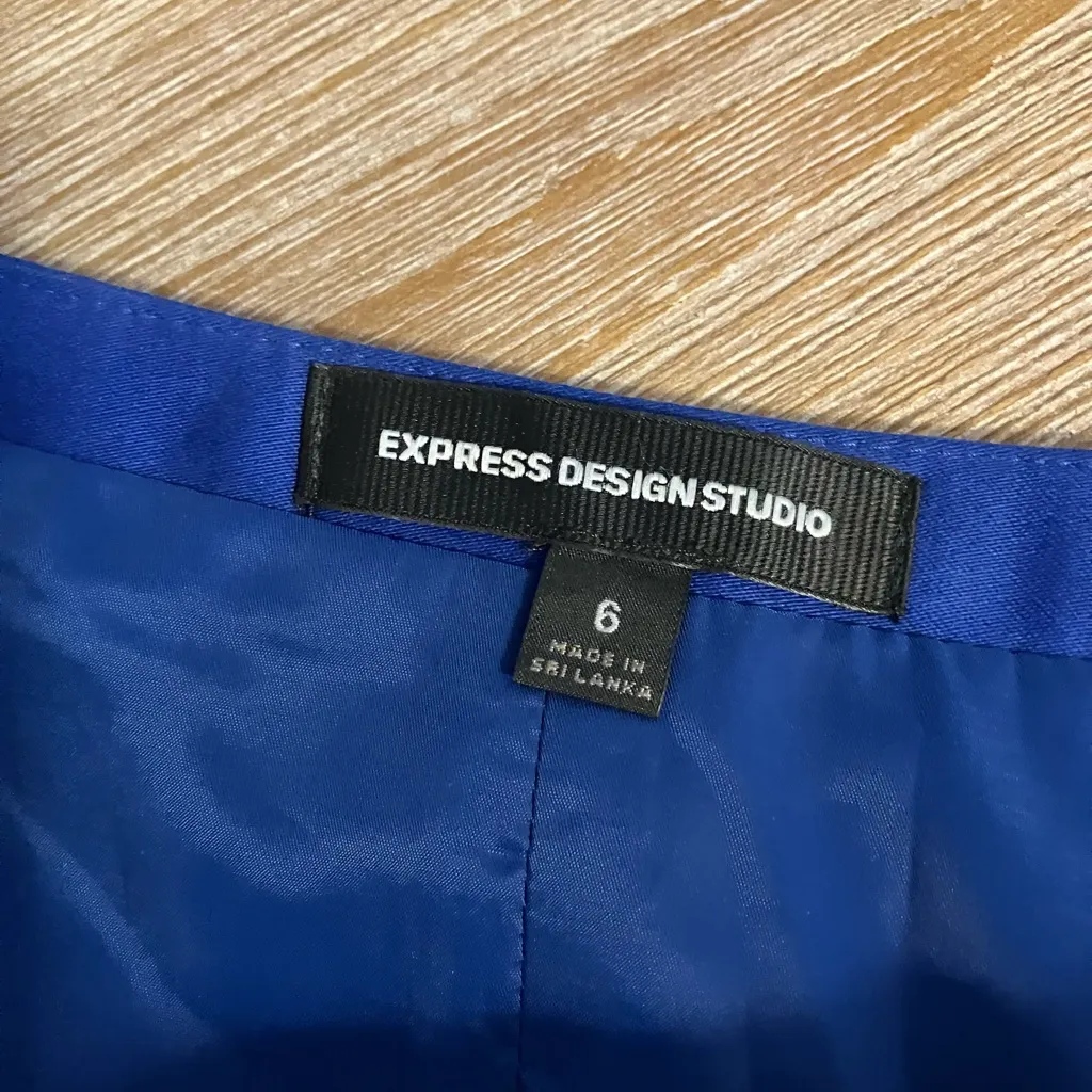Express Royal Blue Pencil Skirt - Image 5