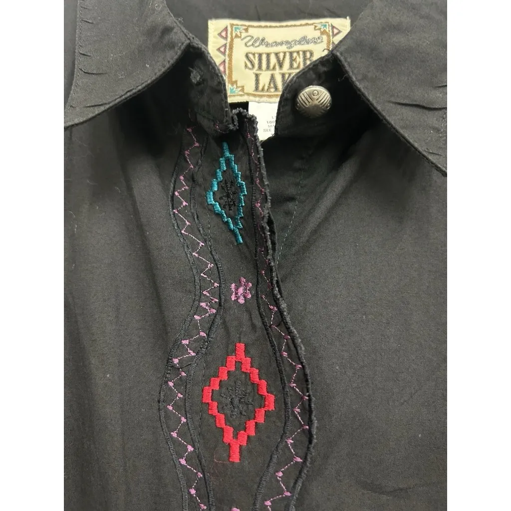 VTG Wrangler Silver Lake Women’s Western Shirt Size 3X Button Up Cowgirl Rodeo - Image 3