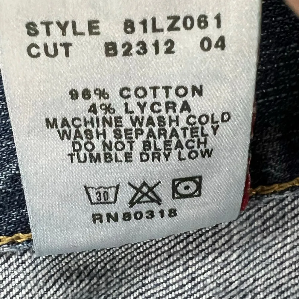 Vintage Lucky Brand Jeans Womens 28 Long Blue Easy Rider Bootcut Button Fly Y2K - Image 13