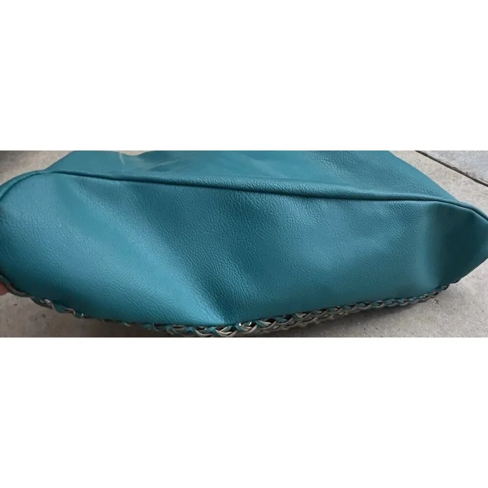 Vintage Style & Co. Sling Woven Blue Large Shoulder Bag Tote Women’s Purse - Image 11