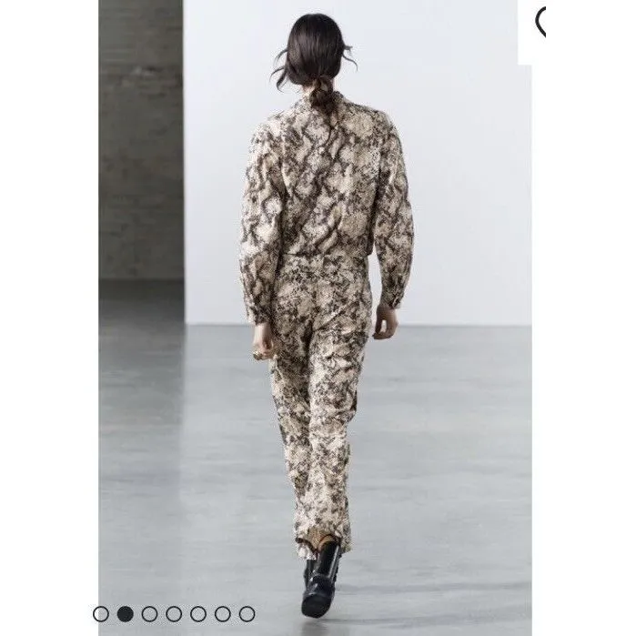 BNWT ZARA WOMENS COLLECTION ANIMAL PRINT SHIRT Size  S - Image 6
