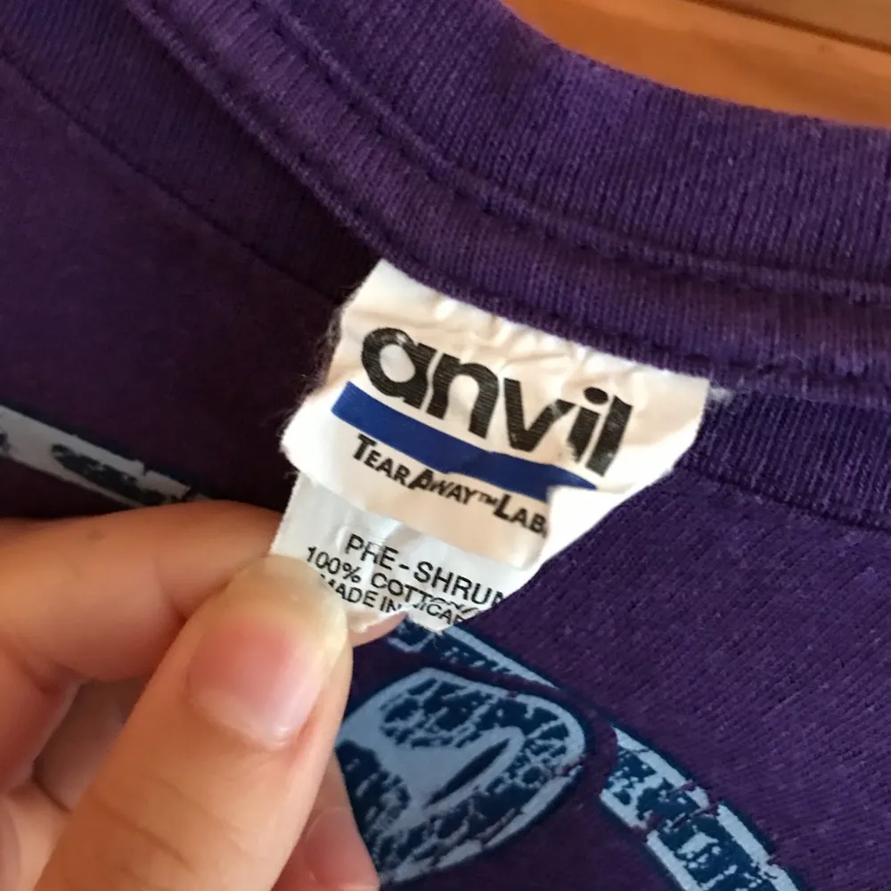 DEEP DARK PURPLE DALLAS TEXAS SPELLOUT GRAPHIC TEE - Image 3