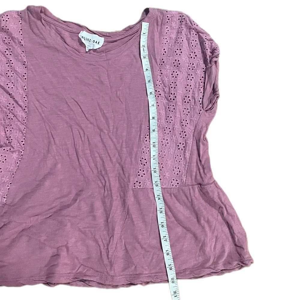 Olive & Oak pink shirt sz small dainty feminine - Image 5