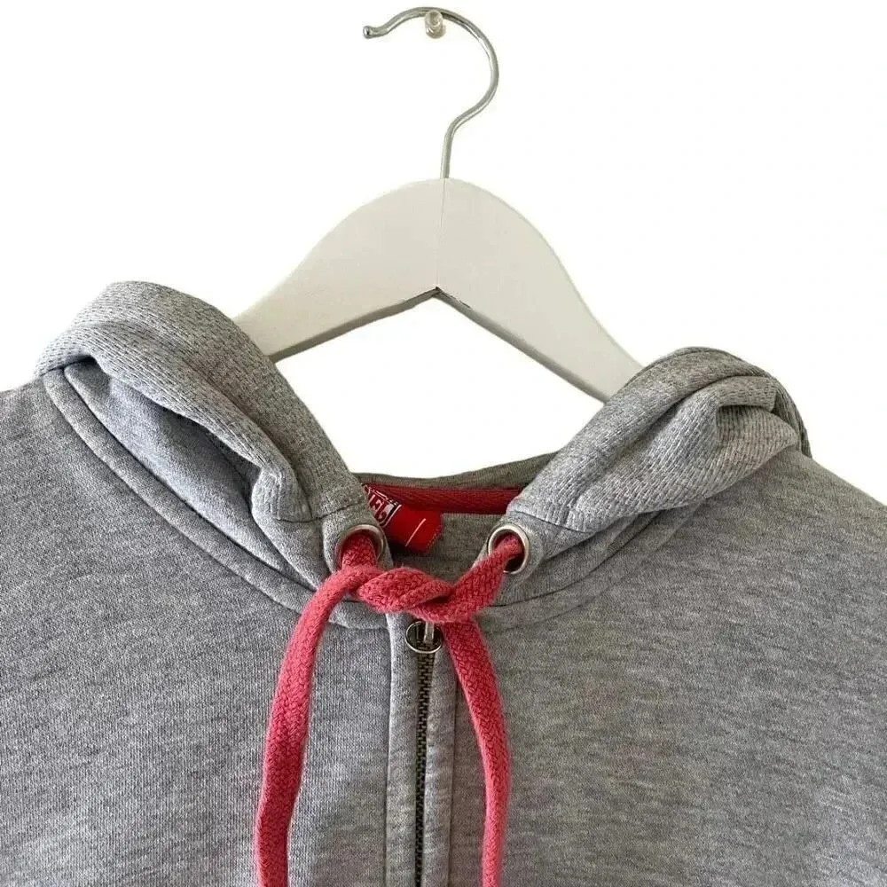 Authentic NFL 49ers Gray Long Sleeves Unisex Hoodie Sweatshirt SZ L 
#1246 - Image 2