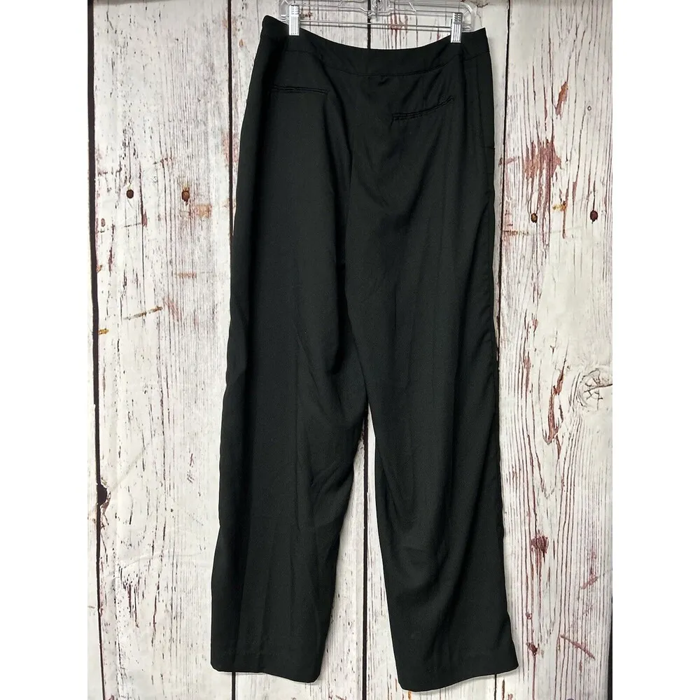 Who What Wear Women’s Wide Leg Sailor Trouser Pant - Black / Size 14 - Image 3
