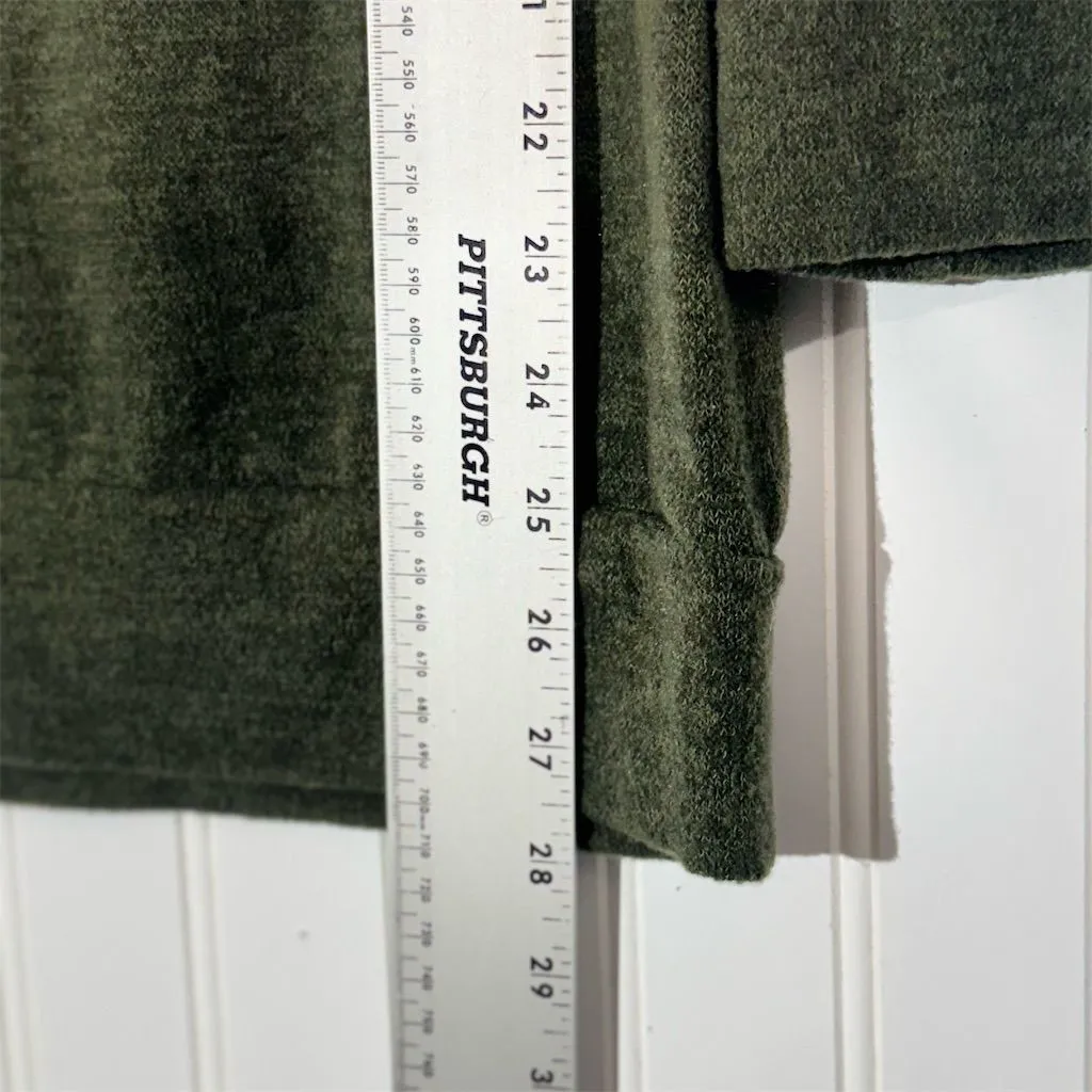 Bellamie Olive Green Tunic Sweatshirt Women’s M Boatneck 3/4 Sleeve Pullover - Image 6