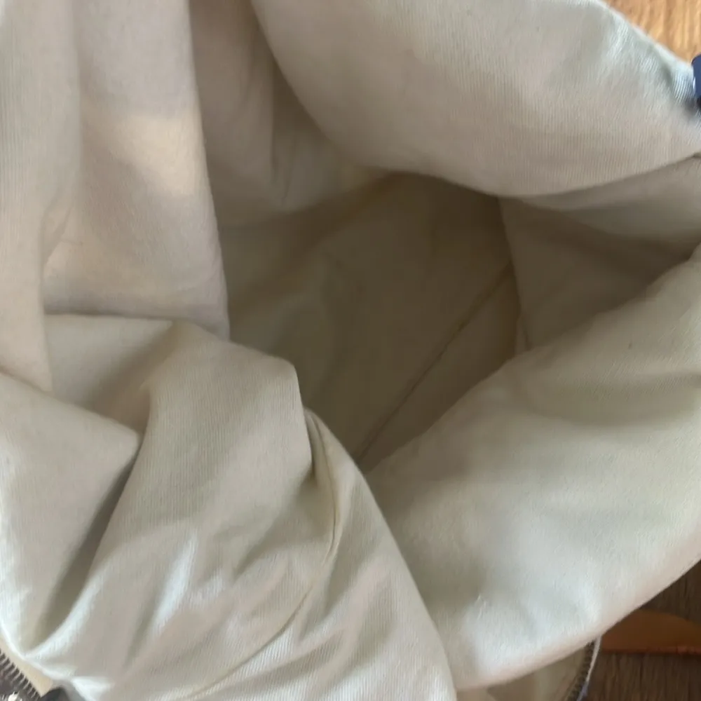 GAP Denim Blue Ikat Print Tote With Leather Handles - Image 5