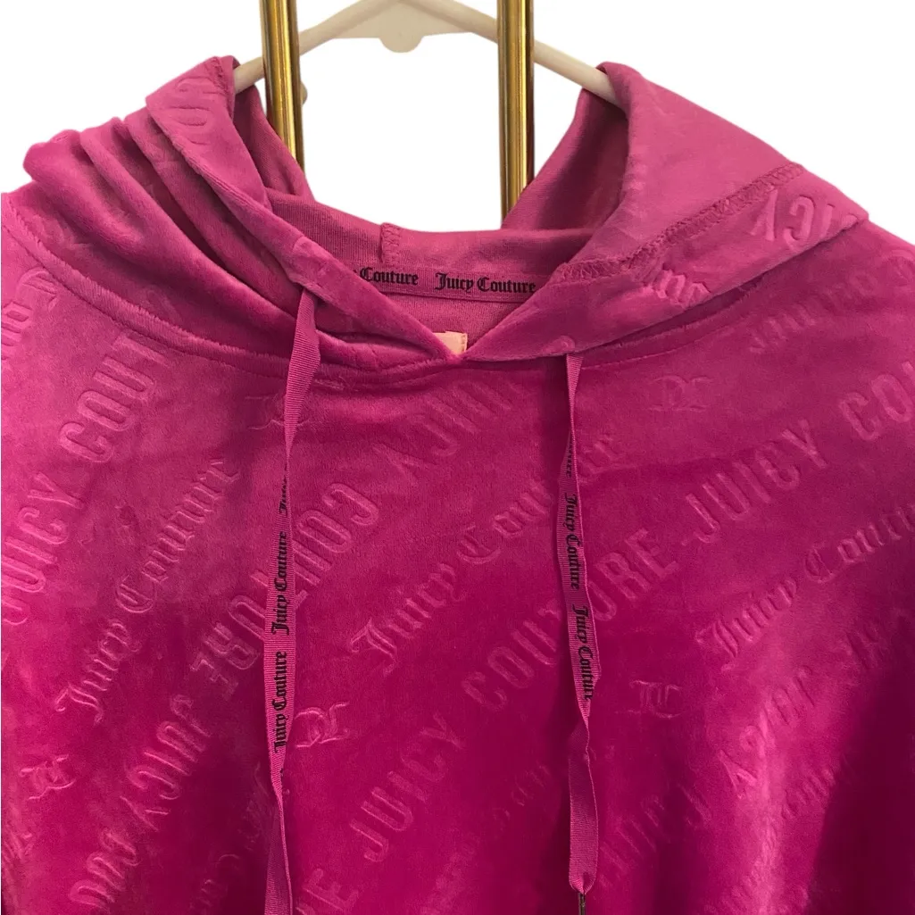 Juicy Couture Pink Velour Set Tracksuit Sleepwear Loungewear Holiday pajamas - Image 13