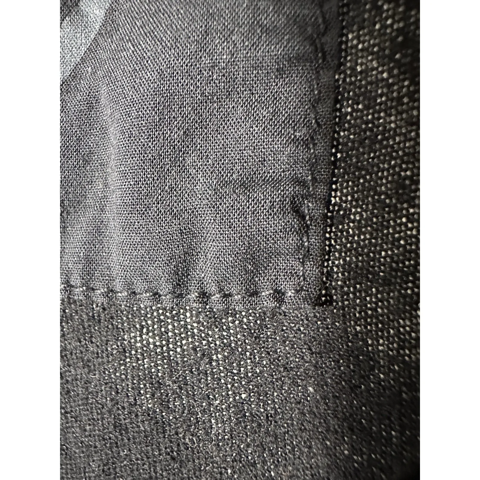 FRANK & EILEEN TEE LAB HIGH LOW XS Short Sleeve Black Lagenlook Shirt #BB6-2 - Image 8