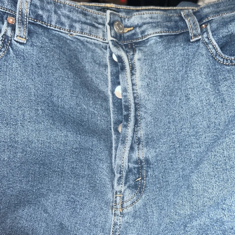 Wild Fable Highest Rise Cropped Straight leg Denim Jeans highest waist - Image 2