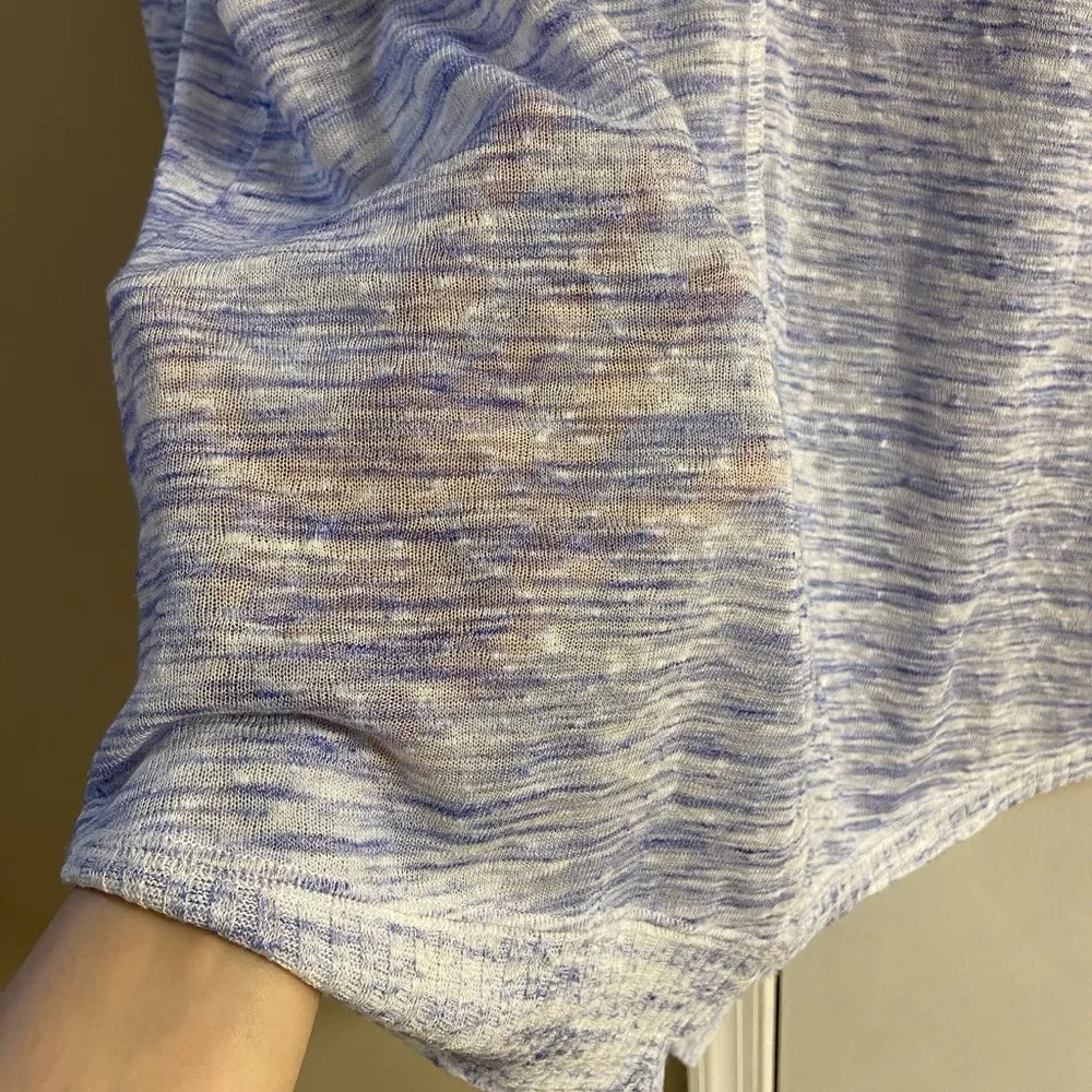 Akemi &Kin Anthropologie the Ezri marled knit asymmetrical‎ tunic top Large - Image 8