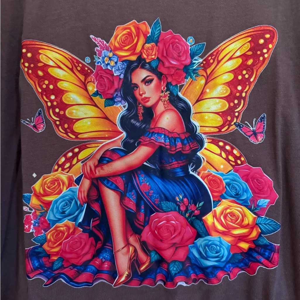 Active Basic Women’s Blouse Brown Round Neck Long Sleeve Top Shirt Size 1XL NEW - Image 6