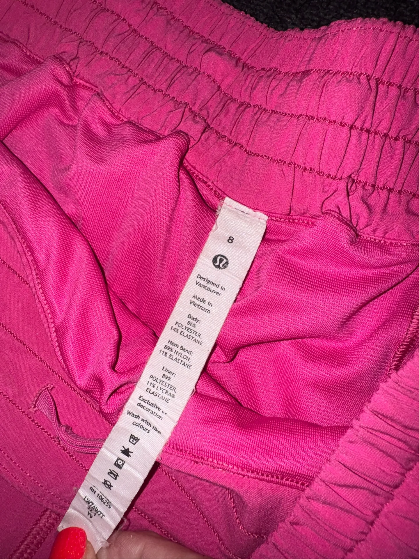 Lululemon Pink Hotty Hot Shorts 4" Sonic - Image 3