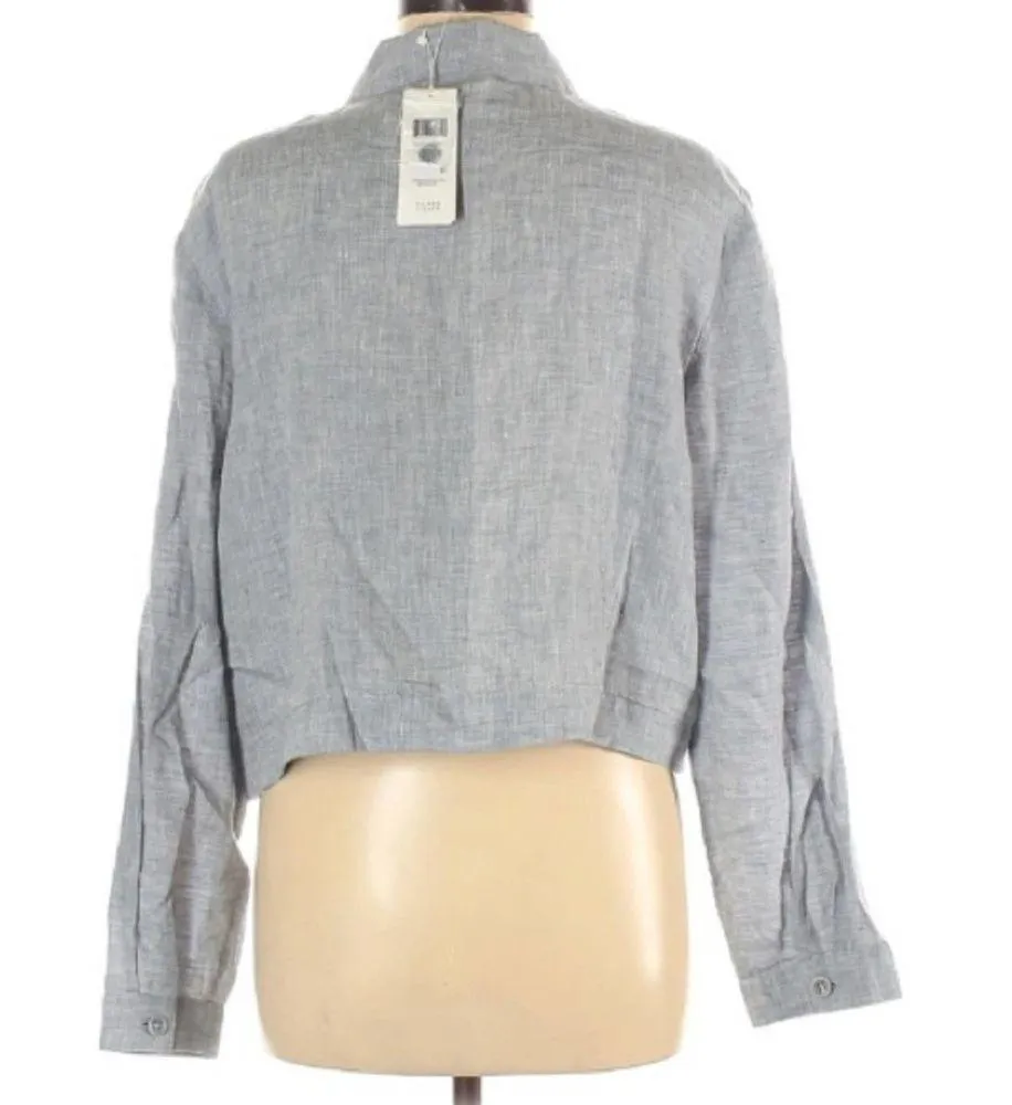 NWT Eileen Fisher classic collar linen jacket sz M - Image 6
