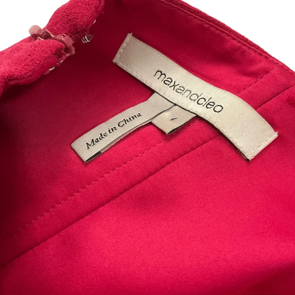 Max and Cleo Women’s Size 4 Tube Dress Red Pink Party Dress - Image 5