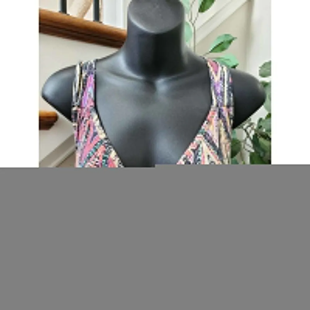 Love Appella Women Polyester V-Neck Sleeveless Casual Long Maxi Dress Size Small - Image 6