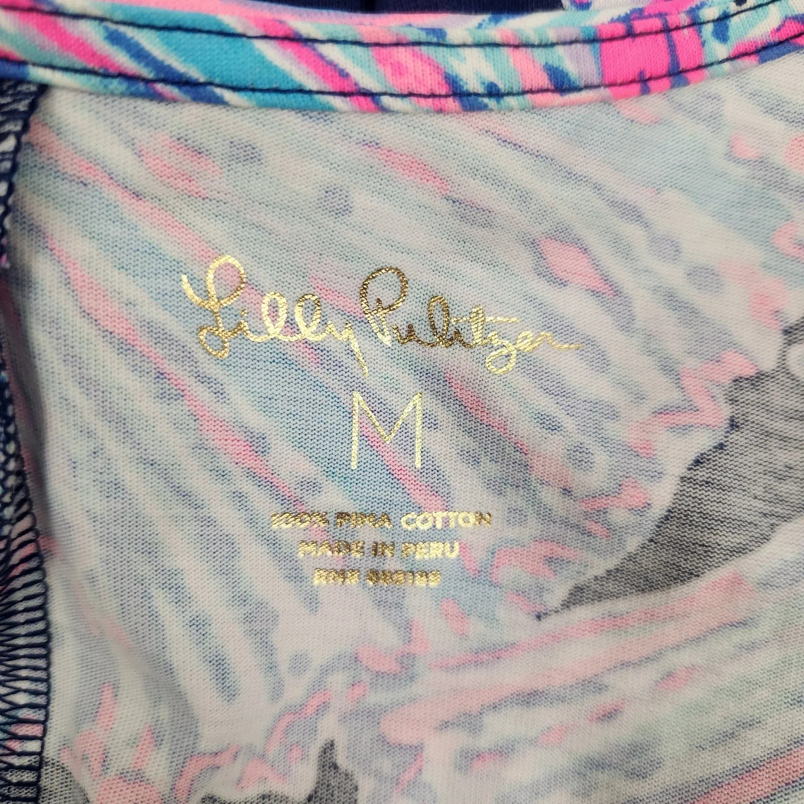 Lily Pulitzer Luella Sleeveless Dress in Deep Sea Shells Blue Pink Size Medium - Image 7